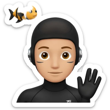 diver wetsuit only wetsuit sticker