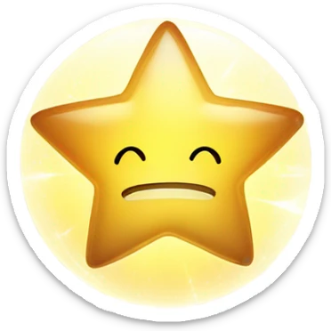 astral projection star inside a ball sticker