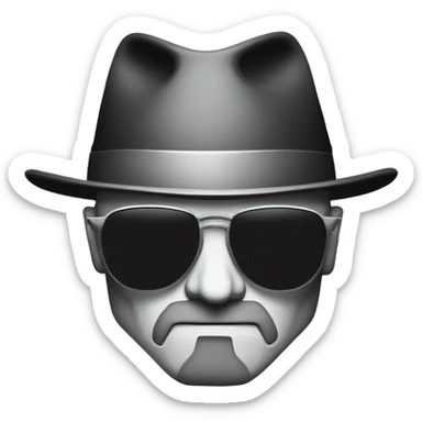 Breaking bad silhouette Heisenberg logo sticker