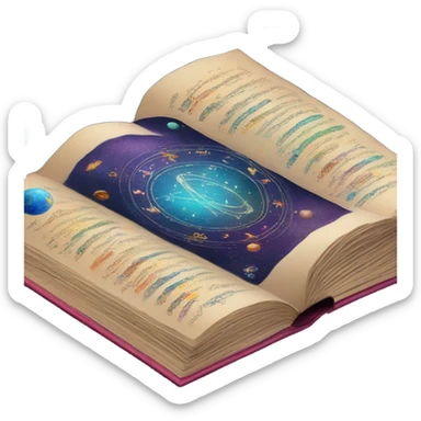Book of astrology  sticker