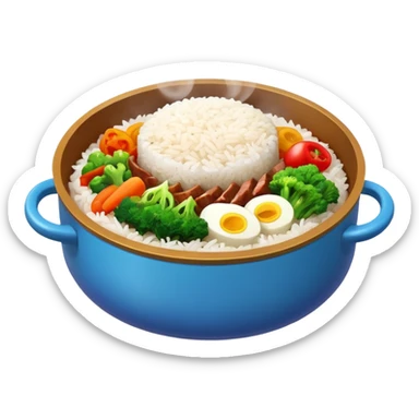 Create an emoji for Korean ishiyaki bibinba   sticker