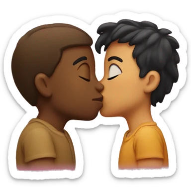 Smooching sticker