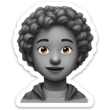 drawing charcoal sticker