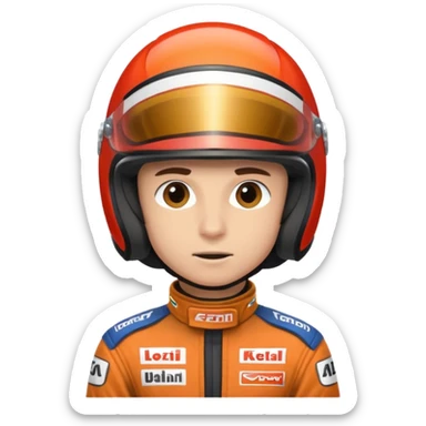 Race car driver sticker