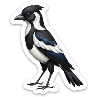 I want a magpie emoji standing sticker