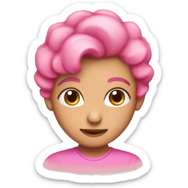 Corazón de color rosa palo  sticker