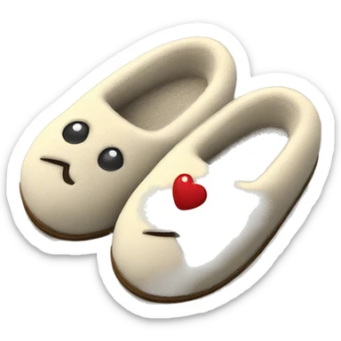 Cosy home slippers  sticker