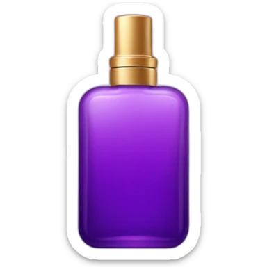 a purple bottle of perfume sticker