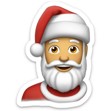 freedie mercury as santa claus sticker