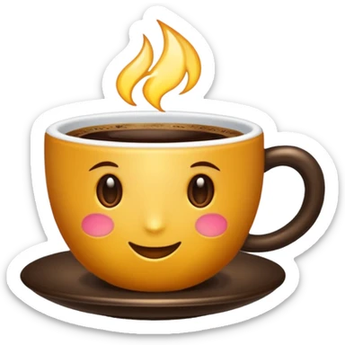 moño cafe muy oscuro sticker