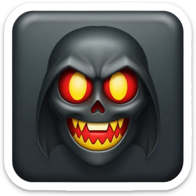 Create an emoji of doom with the sigma cool look sticker