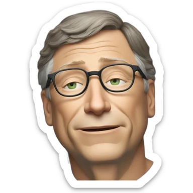Bill gates entrain de dormir sticker