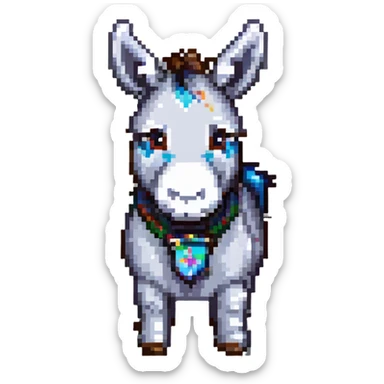 cute donkey sticker