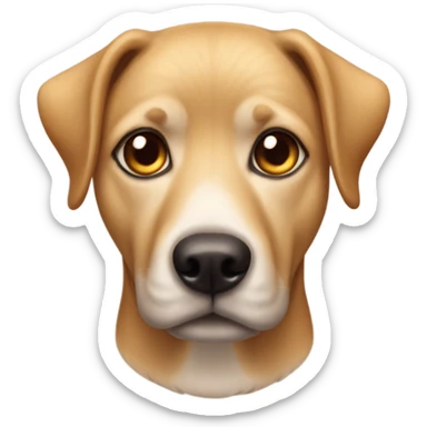 Perrito con anteojos sticker