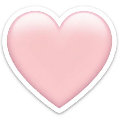 Light pink heart sticker