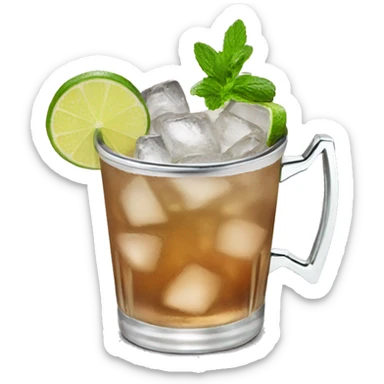 Moscow mule cocktail sticker