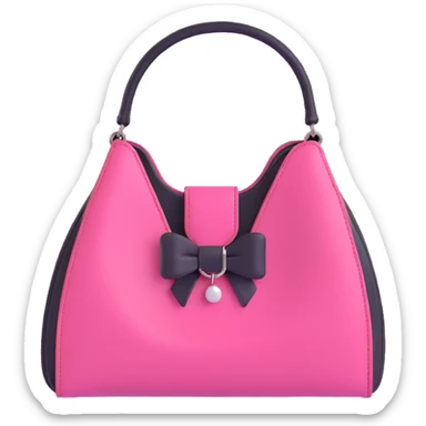 pink and black gothic purse sticker