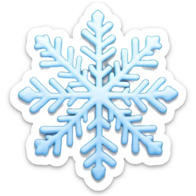 Winter snowflake sticker