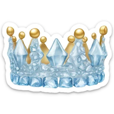 ice crown for women sticker