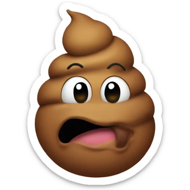 funny poop sticker