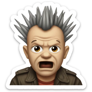 Mohawk mogwai from gremlins sticker