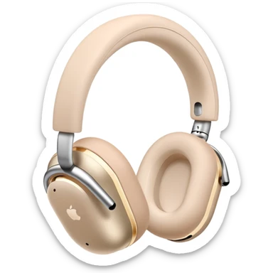 Airpods max light beige sticker