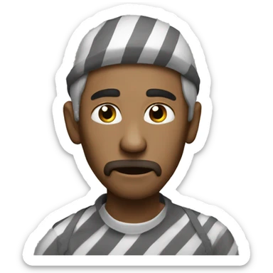 A jailed nut sticker