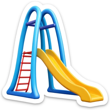 colorful playground slide sticker