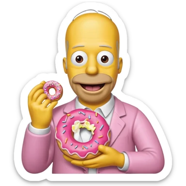 Homer simson sticker