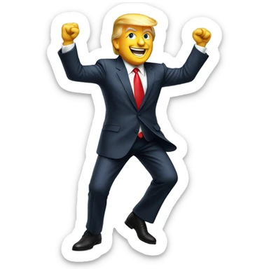 Trump dancing  sticker