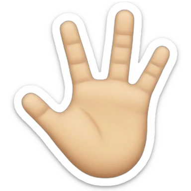 What did the 5 fingers say to the face sticker