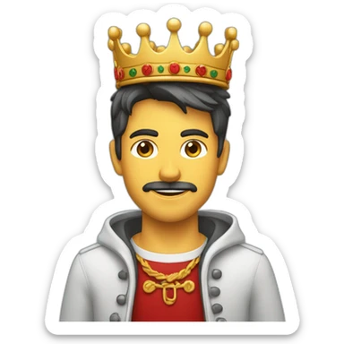 Garçon banc type portugais avec une couronne sticker