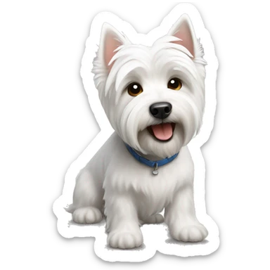A westie sticker
