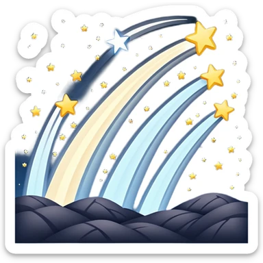 shooting stars sticker