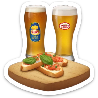 Cervezas con tapas sticker