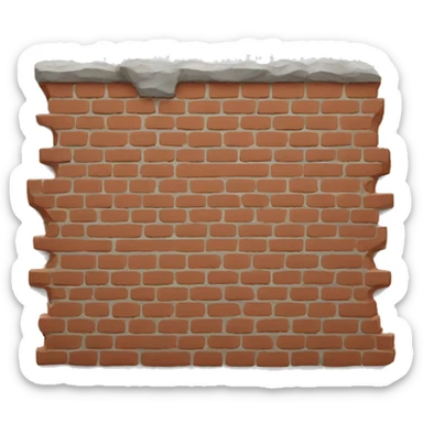 Brick wall sticker
