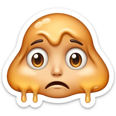 haz una cara confundida que se derrite sticker