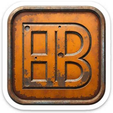 Create a Discord server icon that shows 'DUBS' based on the Rust video game. sticker