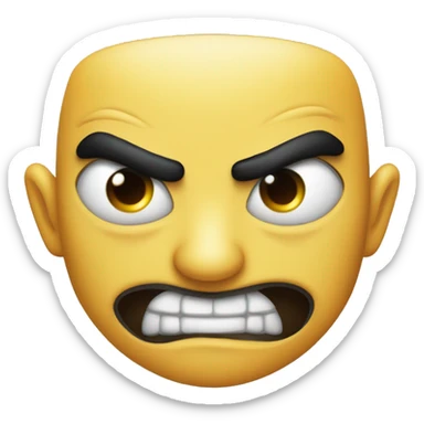 Emoji amarillo con colmillos de Drácula, capa negra y anteojos sticker