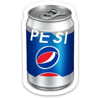 Black Pepsi can  sticker