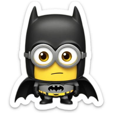 Minions batman sticker