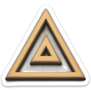 Aa unity triangle  sticker