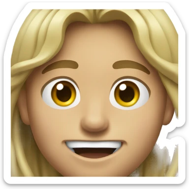 Australian Olympics athlete with his tongue poked out sticker