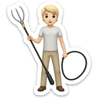 men with whips sticker