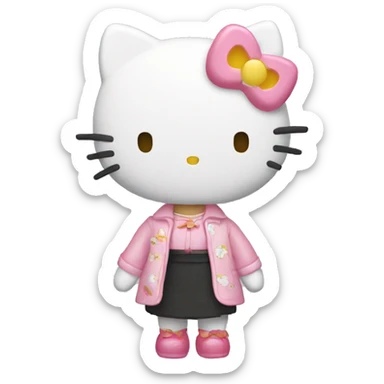 Hellokitty with yuzu sticker