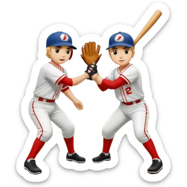 quiero dos equipos enemigos de baseball vs sticker