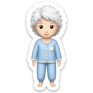 fluffy pyjamas sticker