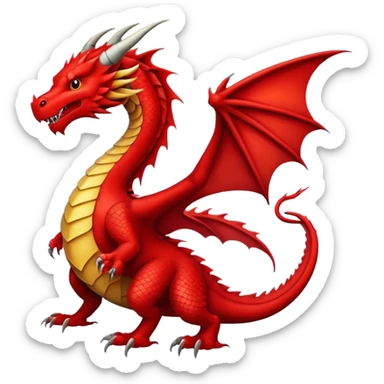 Red dragon🐉 sticker