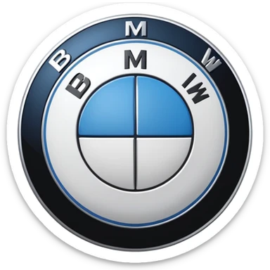 Bmw logo emiji sticker
