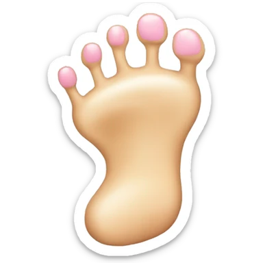 Foot with six toes sticker